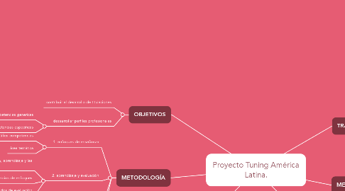 Mind Map: Proyecto Tuning América Latina.