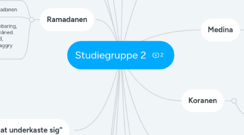 Mind Map: Studiegruppe 2