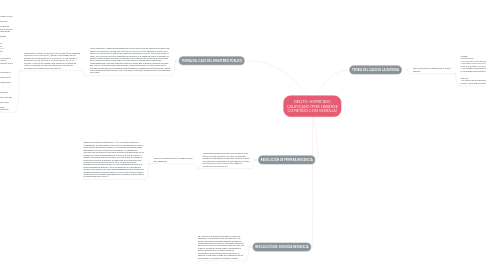 Mind Map: DELITO: HOMICIDIO CALIFICADO (POR HABERSE COMETIDO CON VENTAJA)
