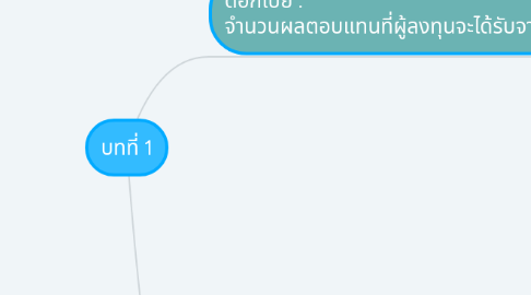 Mind Map: บทที่ 1