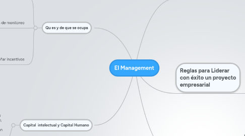 Mind Map: El Management