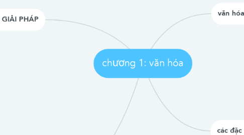 Mind Map: chương 1: văn hóa