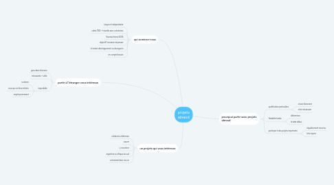 Mind Map: projets abraod
