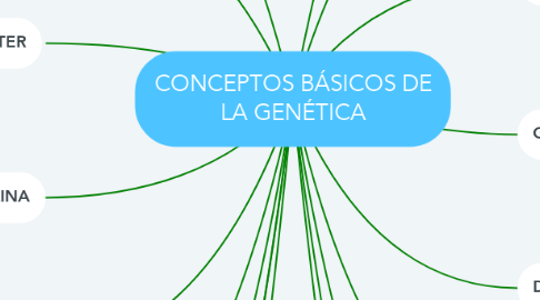 Mind Map: CONCEPTOS BÁSICOS DE LA GENÉTICA
