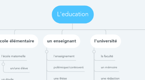 Mind Map: L'education