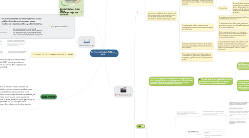 Mind Map: La Nueva Gestión Pública NGP