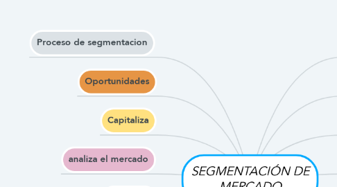 Mind Map: SEGMENTACIÓN DE MERCADO