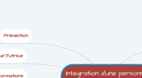 Mind Map: Intégration d'une personne non voyante