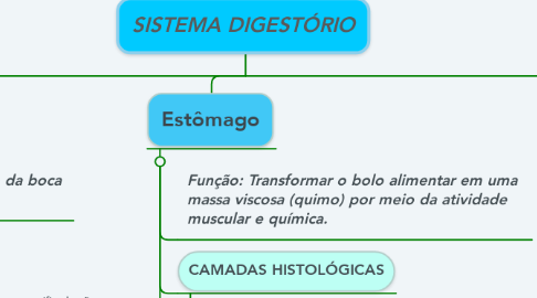 Mind Map: SISTEMA DIGESTÓRIO