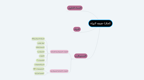 Mind Map: الخلايا حقيقة النواة