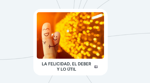 Mind Map: LA FELICIDAD, EL DEBER Y LO ÚTIL