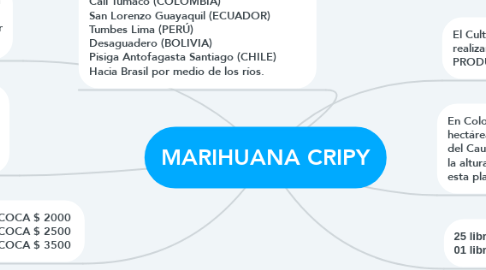Mind Map: MARIHUANA CRIPY