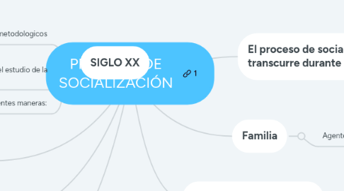 Mind Map: PROCESO DE SOCIALIZACIÓN