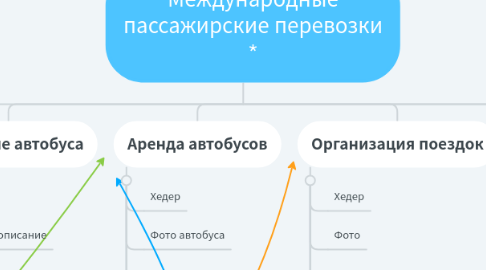 Mind Map: Международные пассажирские перевозки *