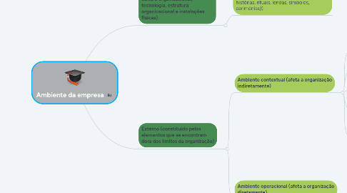 Mind Map: Ambiente da empresa