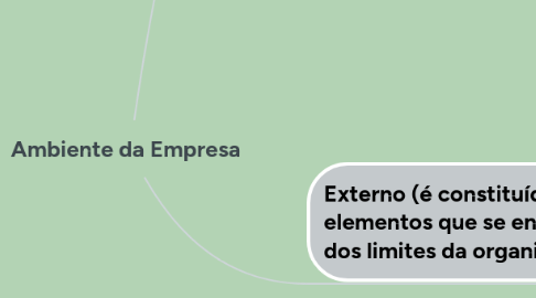 Mind Map: Ambiente da Empresa