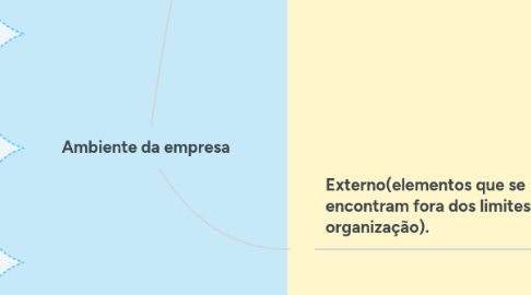 Mind Map: Ambiente da empresa