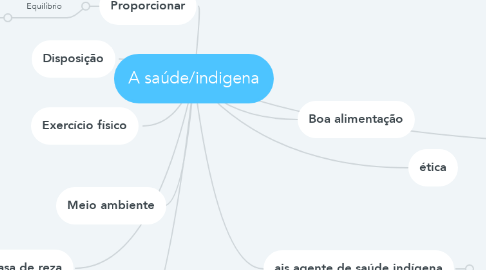 Mind Map: A saúde/indigena
