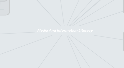 Mind Map: Media And Information Literacy