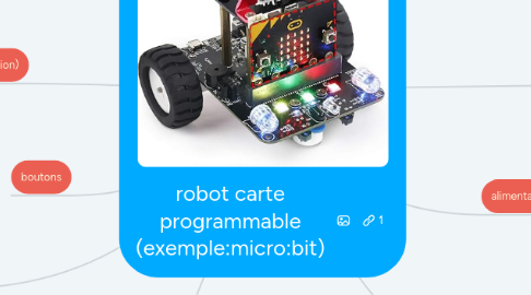 Mind Map: robot carte programmable (exemple:micro:bit)