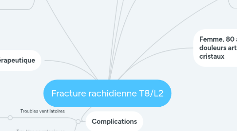 Mind Map: Fracture rachidienne T8/L2