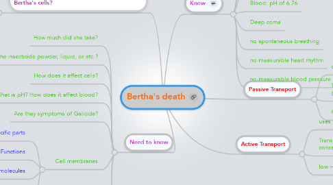 Mind Map: Bertha's death