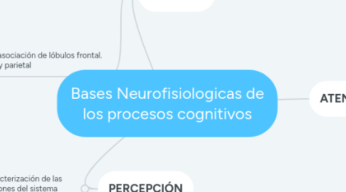 Mind Map: Bases Neurofisiologicas de los procesos cognitivos