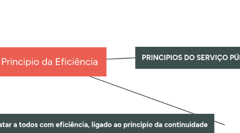 Mind Map: Principio da Eficiência