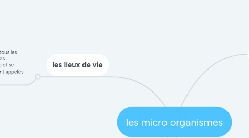 Mind Map: les micro organismes