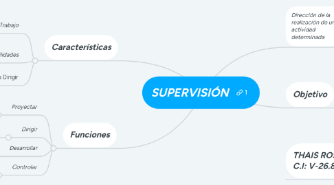 Mind Map: SUPERVISIÓN