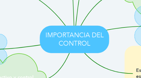 Mind Map: IMPORTANCIA DEL CONTROL
