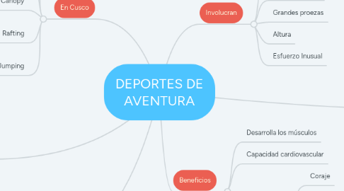 Mind Map: DEPORTES DE AVENTURA