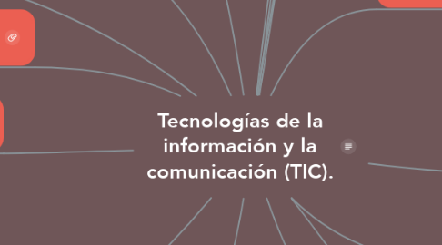 Mind Map: Tecnologías de la información y la comunicación (TIC).