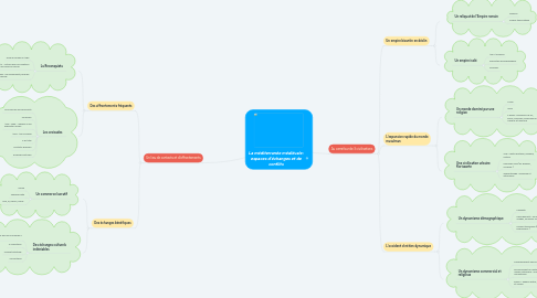Mind Map: La méditerranée médiévale: espaces d'échanges et de conflits