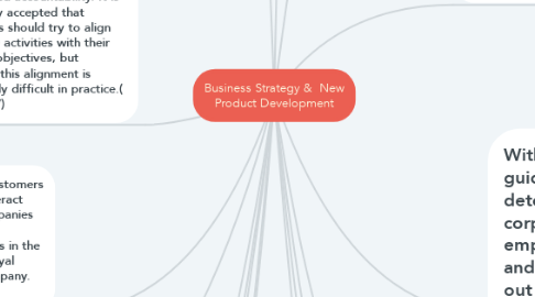 Mind Map: Business Strategy &  New Product Development