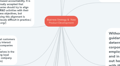 Mind Map: Business Strategy &  New Product Development