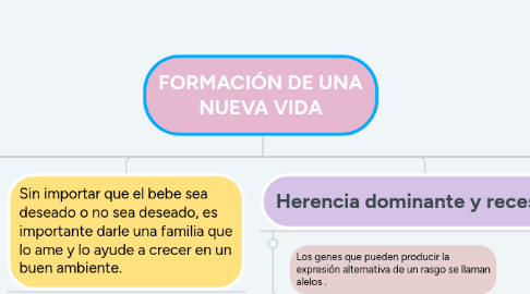 Mind Map: FORMACIÓN DE UNA NUEVA VIDA