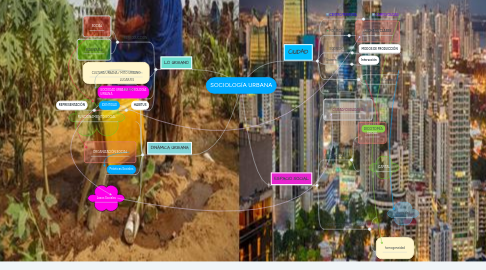 Mind Map: SOCIOLOGÍA URBANA