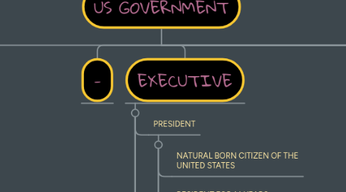 Mind Map: US GOVERNMENT