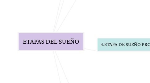 Mind Map: ETAPAS DEL SUEÑO