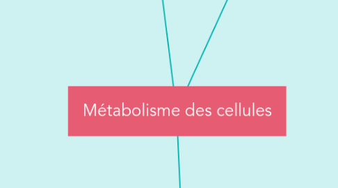 Mind Map: Métabolisme des cellules