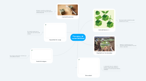 Mind Map: Principios de sustentabilidad