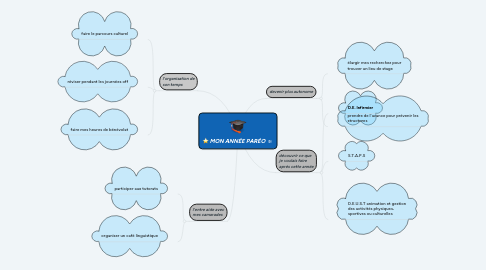 Mind Map: MON ANNÉE PARÉO