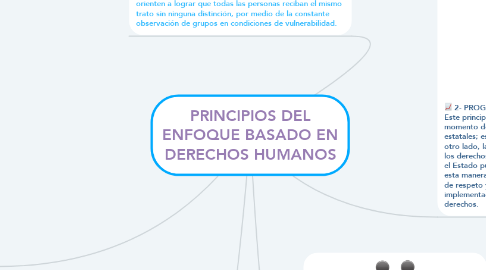 Mind Map: PRINCIPIOS DEL ENFOQUE BASADO EN DERECHOS HUMANOS