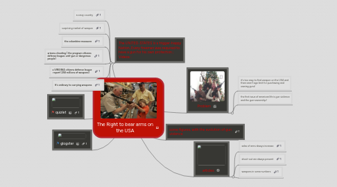 Mind Map: The Right to bear arms on the USA