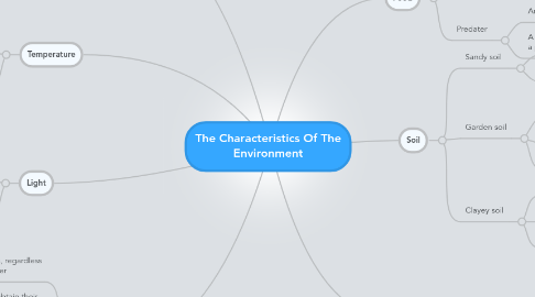 Mind Map: The Characteristics Of The Environment