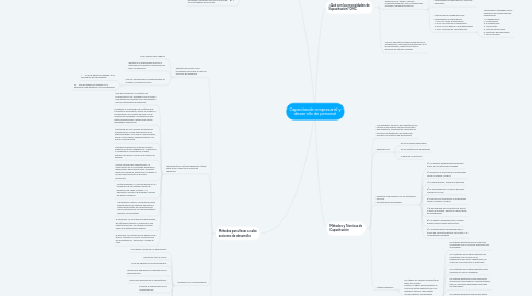 Mind Map: Capacitación empresarial y desarrollo de personal