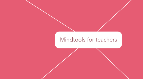 Mind Map: Mindtools for teachers