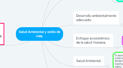 Mind Map: Salud Ambiental y estilo de vida.