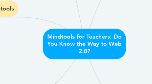 Mind Map: Mindtools for Teachers: Do You Know the Way to Web 2.0?